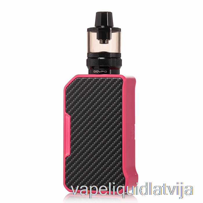 Dovpo Mvp 220w Starta Komplekts Oglekļa šķiedras Rozā Vape šķidrums